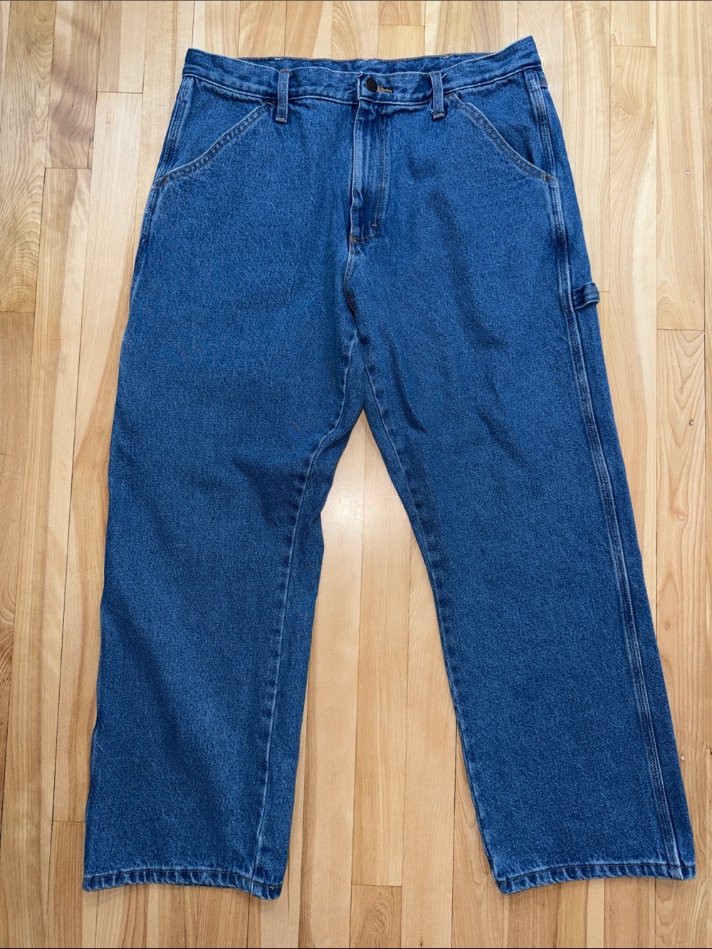 Classic Men's Blue Denim Carpenter Jeans